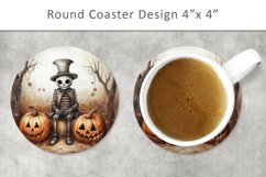 Halloween Round Coaster, kitchen decor Product Image 1