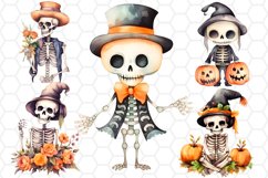 Halloween Skeleton Sublimation Cliparts 