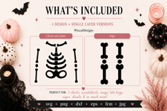 Halloween Kids skeleton costume SVG cut file Product Image 4