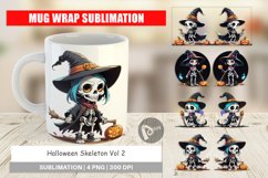 Mug Wrap Design Halloween Skeleton Product Image 1