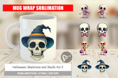 Mug Wrap Skeleton Skulls Product Image 1