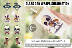 Glass Can Skeleton Skulls Product Image 1
