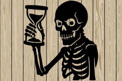 Halloween skelton stencil silhouette SVG Product Image 1