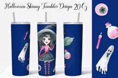 Halloween Skinny Tumbler Sublimation Product Image 1