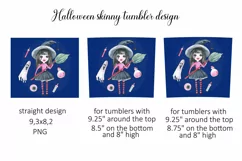 Halloween Skinny Tumbler Sublimation Product Image 2