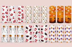 halloween skinny tumbler sublimation wrap with high resolution and transparant background are for 20oz and 30oz skinny tumbler
