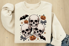 Halloween Skull Bow png, Coquette Bow Halloween png Product Image 2