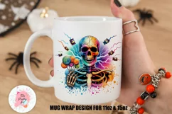 Halloween Pumpkin Mug Wrap For 11 oz and 15 oz, 3d Mug, Halloween Png