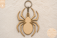 Halloween Spider Keyring Laser Cut SVG Product Image 1