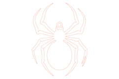 Halloween Spider Keyring Laser Cut SVG Product Image 2