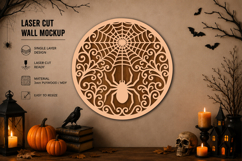 Halloween Spider Web Laser Cut SVG Product Image 1