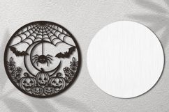 Halloween Spider Web Wall Decor Laser Cut SVG Product Image 2