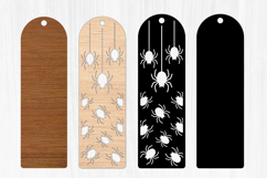 Halloween Spider Wooden Bookmark,Laser Engraved Book Marker Product Image 2