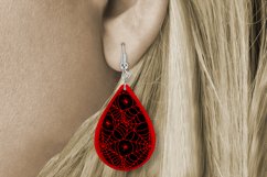 Teardrop earring sublimation | Halloween earring Product Image 2
