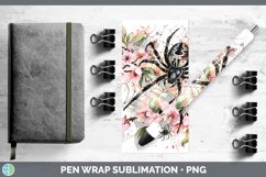 GorgeousHalloween Spiderweb Flowers Pen Wrap design.
