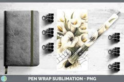 GorgeousHalloween Spiderweb Flowers Pen Wrap design.