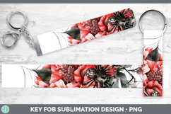 GorgeousHalloween Spiderweb Flowers Key Fob design.