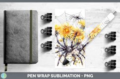 GorgeousHalloween Spiderweb Flowers Pen Wrap design.