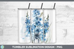 GorgeousHalloween Spiderweb Flowers Tumbler design.