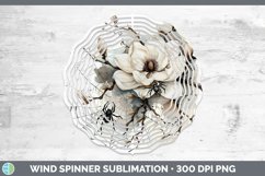GorgeousHalloween Spiderweb Flowers Wind Spinner design.
