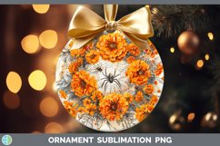 GorgeousHalloween Spiderweb Flowers Ornament design.