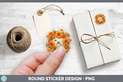GorgeousHalloween Spiderweb Flowers Stickers design.