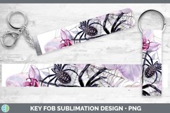 GorgeousHalloween Spiderweb Flowers Key Fob design.