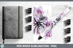 GorgeousHalloween Spiderweb Flowers Pen Wrap design.