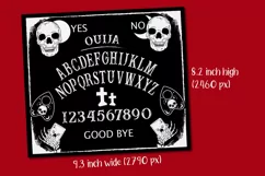 halloween spirit board tumbler wrap design