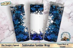 Halloween Tumbler, Sublimation Design, Tumbler Wrap, Splatter Tumbler,