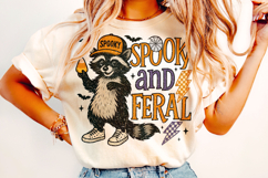 Spooky And Feral Raccoon PNG, Halloween PNG, Funny Halloween Product Image 2