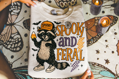 Spooky And Feral Raccoon PNG, Halloween PNG, Funny Halloween Product Image 4