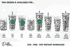 Floral Ghosts Halloween Wrap SVG | 24oz Acrylic Tumbler Product Image 3