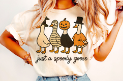 Just a Spooky Goose PNG, Spooky Season, Halloween Goose PNG Product Image 2