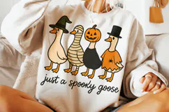 Just a Spooky Goose PNG, Spooky Season, Halloween Goose PNG Product Image 3