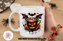 Halloween Hot Cocoa Mug Wrap For 11 oz and 15 oz, 3d Mug, Funny Quotes Png