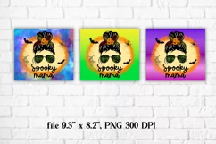 Halloween tumbler sublimation | Spooky mama PNG Product Image 2