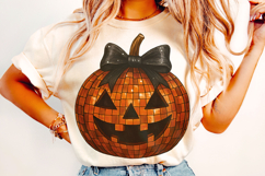 Halloween Pumpkin PNG, Pumpkin Coquette Bow PNG, Fall PNG Product Image 2