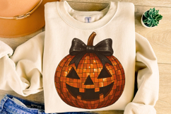Halloween Pumpkin PNG, Pumpkin Coquette Bow PNG, Fall PNG Product Image 4