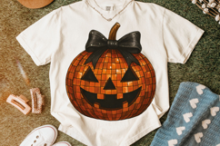 Halloween Pumpkin PNG, Pumpkin Coquette Bow PNG, Fall PNG Product Image 5