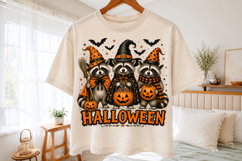 Halloween Spooky Raccoon Png,Trendy Halloween Shirt Design Product Image 2