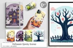 Digital Paper Spooky Scenes Product Image 1