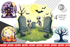Spooky Scenes Clipart Product Image 1