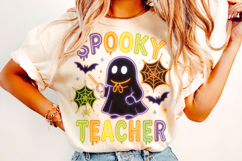Spooky Teacher PNG, Halloween Teacher PNG, Ghost PNG, Fall Product Image 2