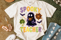 Spooky Teacher PNG, Halloween Teacher PNG, Ghost PNG, Fall Product Image 5