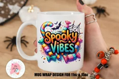 Halloween Bat Mug Wrap For 11 oz and 15 oz, 3d Mug, Halloween Png