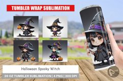 Tumbler Wrap Halloween Spooky Witch Product Image 1