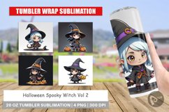 Tumbler Wrap Halloween Spooky Witch Product Image 1