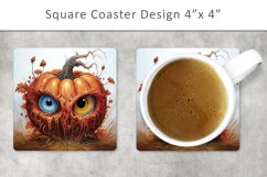 Halloween square coaster, greeting card Product Image 1