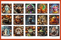 Halloween Coffee Coaster Bundle, Square Coaster Bundle Product Image 2